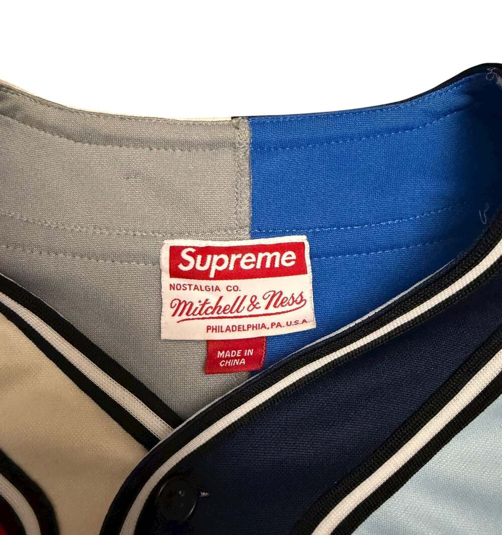 Supreme X Mitchell & Ness Patchwork Baseball Jers… - image 5